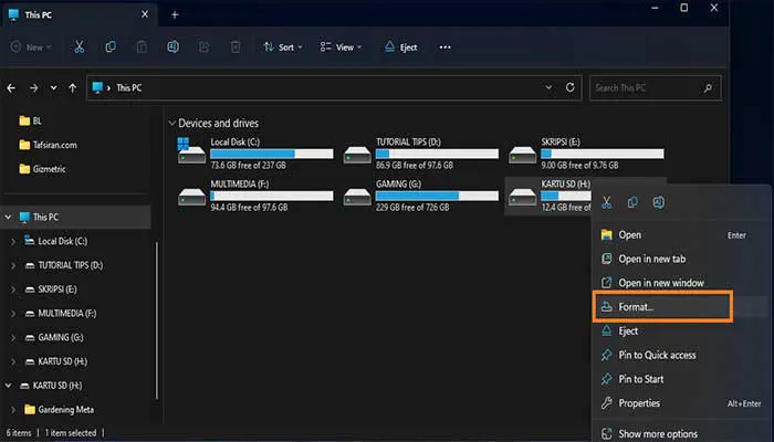Kartu SD Tidak Bisa di Format