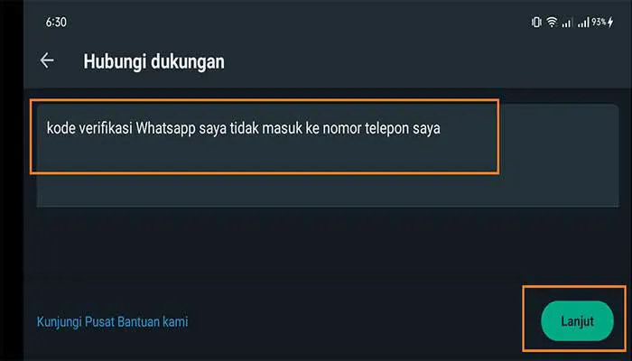 Kode Verifikasi WhatsApp Tidak Muncul