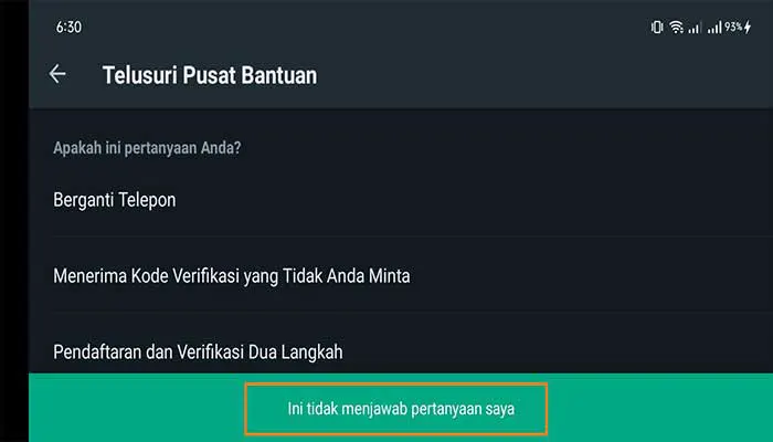 Kode Verifikasi WhatsApp Tidak Muncul