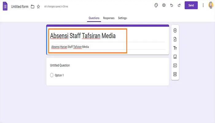Cara Membuat Absen Online di Google Form