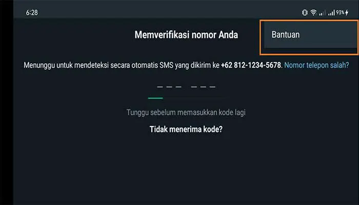 Kode Verifikasi WhatsApp Tidak Muncul