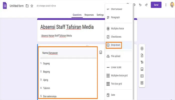 Cara Membuat Absen Online di Google Form