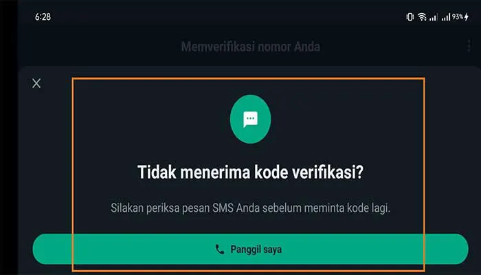 Kode Verifikasi WhatsApp Tidak Muncul