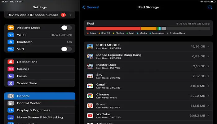 Penyimpanan IPhone Penuh