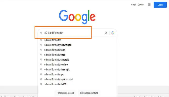 Kartu SD tidak bisa di format