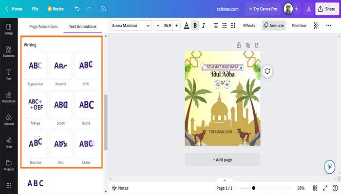 Cara Membuat Animasi di Canva