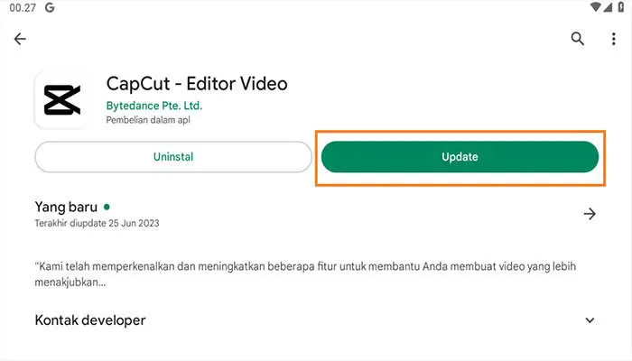 Capcut tidak Bisa Memuat Efek